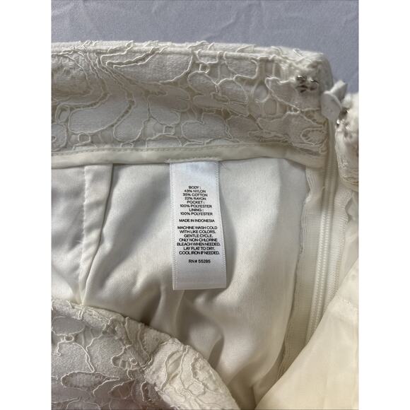 Express Women's 2 White Lace Lined Shorts Summer Spring BOHO Feminine Fairy - Picture 5 of 8